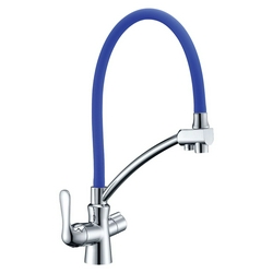 Смеситель Lemark Comfort LM3070C-Blue для кухонной мойки| 15x45x27