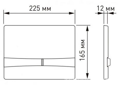 Клавиша F8, для инсталляции подвесного унитаза, двойной смыв, цв.бронза, ZZ Berges Novum 040058