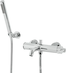 Смеситель совмещён. с гигиеническим душем, готовый комплект: лейка металл, шланг, скрытая часть, (цв.хром), Oxford ZZ