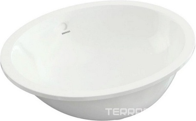 Раковина 56 cм, встраиваемая снизу, без отверстия под смеситель, цв.белый, ZZ