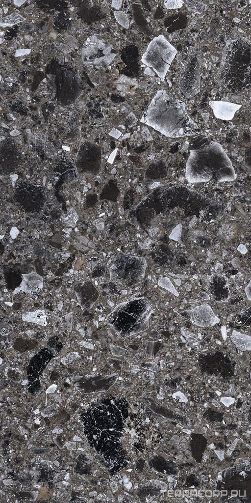 Керамогранит Kerranova Terrazzo Керамогранит K-333/MR Dark Grey ZZ30х60 Серый, фото 5
