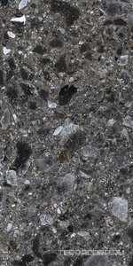 Керамогранит Kerranova Terrazzo Керамогранит K-333/MR Dark Grey ZZ30х60 Серый 