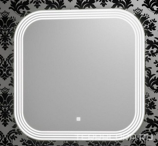 Зеркало  90, 900*900*50 мм, БЕЗ светильников, цвет белый, крепеж в комплекте ZZ Opadiris Ибица Z0000013835