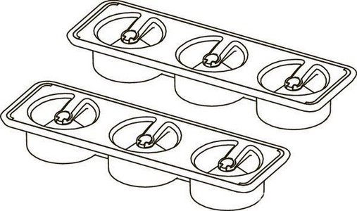 Затвор механический для душ.профилей (сифонов) TECEdrainprofile в качестве защиты от запаха и паразит.(к-т. 2шт),пластик цв.черный,TECEdrainprofile ZZ Tece Tecedrainprofile 674006