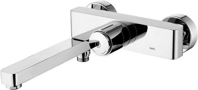 Смеситель для ванны/душа, БЕЗ аксессуаров, цв. хром глянец, ZZ Iddis slide SLISBBTi02WA