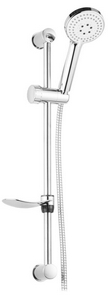 Душевой набор - душевая лейка, шланг, штанга, цв. хром, ZZ Azario ESTA AZ-15752010