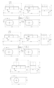 Тумба подвесная 120 см, 2 выдвижных ящика, БЕЗ столешницы и раковины, цв. вечерний серый матовый Kerama Marazzi Magica MA.120.2\EGR.M