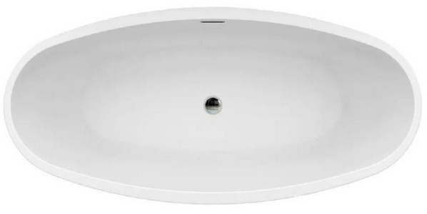 Ванна акриловая  1700х800х580 мм свободностоящая, с сифоном и металлической рамой, цвет белый, ZZ Azario CRANSTON CRA17080