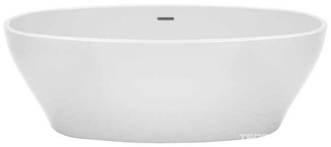 Ванна акриловая  1700х800х580 мм свободностоящая, с сифоном и металлической рамой, цвет белый, ZZ Azario CRANSTON CRA17080