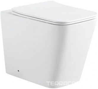 Унитаз приставной Tavr 2.0, сидение с микролифтом в компл Rimless, цв. белый ZZ Aquanet tavr 243544