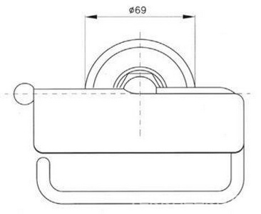 Держатель т/б, с крышкой  (цв. блестящий никель),  ZZ Nicolazzi Classica 1492 NL
