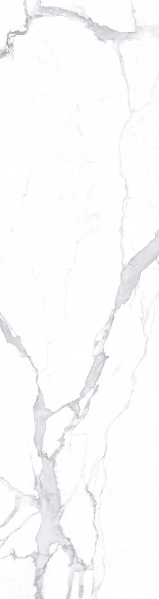 Керамогранит Exterior Ceramica Arch Rock Collection Statuario Natural Brillo High Gloss 15 mm 80x300 Белый, фото 3