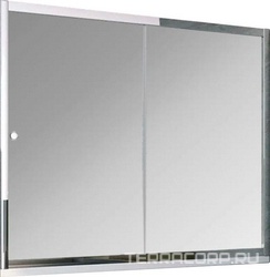 Шторка на ванну ZV, 170x140 см, раздвижная, профиль глянцевый хром, стекло прозрачное, ZZ