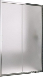 Душевая перегородка универсальная, неподвижная, 96 x h200 см, профиль глянцеый хром, стекло сатин ZZ