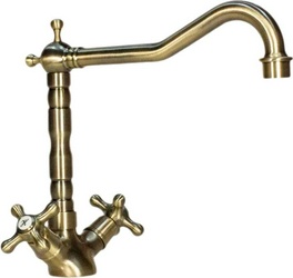 Смеситель Ulgran U-014 бронза, для кухонной мойки| 16x23x27
