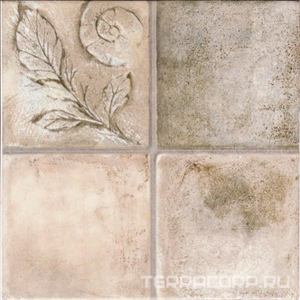 Керамогранит М-Квадрат Бавария Керамогранит  Объемный штамп коричневый l33х33 Коричневый 