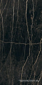 Керамогранит Florim Prexious of Rex Thunder Night Glossy 60x120 Черный 