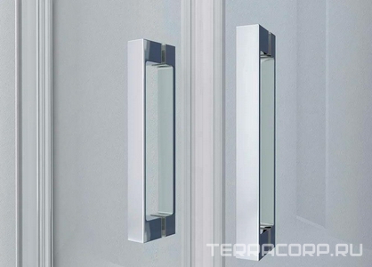 Душевой уголок 900-1000x900-1000хh1900мм, квадратн., раздвижные двери, (стекло текстурное 6мм, фурн.цв.хром),  ZZ Vincea Rapid VSS-3R90/10MT