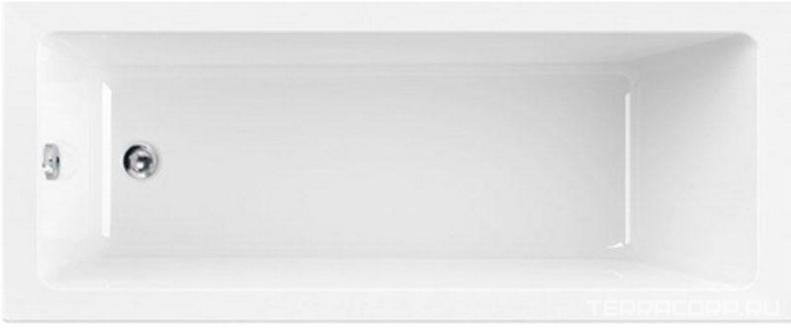 Ванна 170х80хh49см, прямоугольная, без каркаса, (акрил),  ZZ Cezares Plane Solo PLANE SOLO-170-80-49-W37
