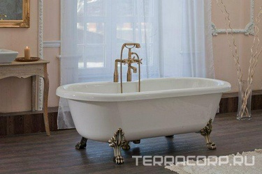 Ванна 176х75хh56см., (БЕЗ ножек и сифона), литьевой мрамор (цв. белый), Sonata ZZ