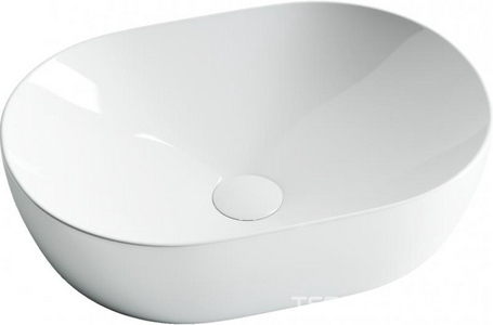 Умывальник чаша накладная овальная  480х350х130мм ZZ Ceramica Nova Element CN5010