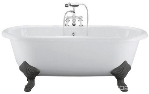 Ванна 170х80хh65см, акрил IdealCast, свободностоящая, на ножках из литого алюминия (под покраску), без слива-перелива арт.E4961AA,  ХХ Ideal Standard Roll Top E403001