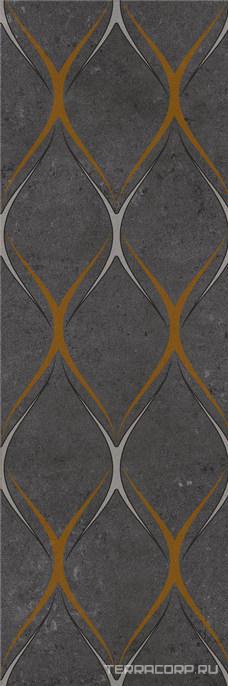 Керамическая плитка Gracia ceramica Silvia black decor 03 XX30х90 Черный, фото 3