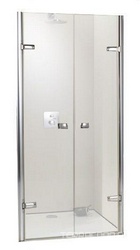 Дверь 2-xcтворчатая в нишу, откр. вовнутрь и наружу 120хh200см ( вход 1075мм, проф/хром, стек/прозр. 6мм) Huppe Enjoy 4-уг (ст.арт.670284091321) ZZ