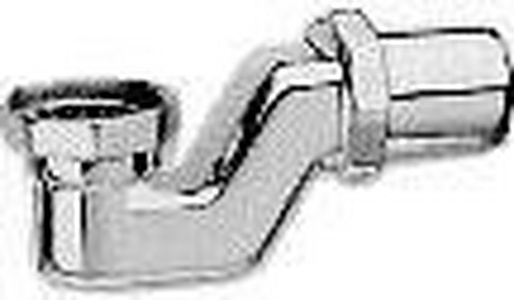 Сифон (гидрозатвор) для ванны, (горизонт. для слива-перелива), с отводом 400хd38мм, (металл, цв.хром), D&D ZZ Devon & Devon Универсал SFD1040SCR