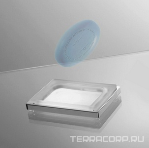 Мыльница настольная, (стекло матовое/хром),  Colombo Look B1640.000