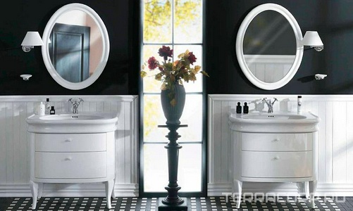 Тумба напольная 795х500хh750мм, под раковину 900мм, два выдвижных ящика, (цв. белый глянец),  Simas Lante LAM90 bianco