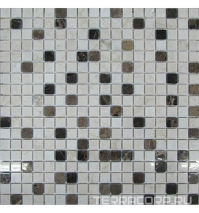 Мозаика Спектр-М Натуральный камень Мозаика из камня на сетке M20-079-15P 30.5x30.5 Комбинированный 