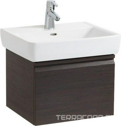 Шкафчик 52х45см, с выдв. ящиком, под раковину 60см, арт.8.1895.9.000.104.1, сифон в компл., (цв. венге), LaufenProA ZZ