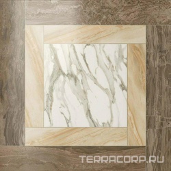 Керамогранит AtlasConcorde Россия Supernova Marble S.M. Cassettone Calacatta Gold Lap / С.М. Кассеттоне Калакатта Голд Лаппато 59XX Комбинированный 