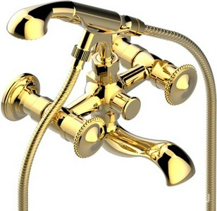 Смеситель на ванну с душ.гарн., (цв. латунь (Luxbrass))  ZZ THG Vendome G47-D03-00013B