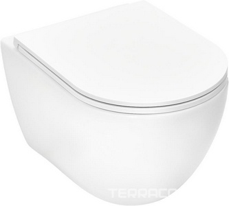 Комплект: унитаз подвесной, сиденье с микрол.  S, застенный модуль д/подв.унитаза, крепёж, клавиша смыва цв.хром глянец,  V ZZ Tece TECEspring K955201WCS