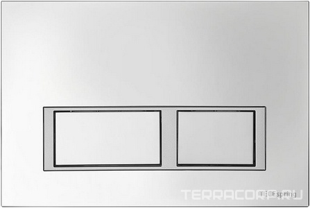 Комплект: унитаз подвесной, сиденье с микрол.  S, застенный модуль д/подв.унитаза, крепёж, клавиша смыва цв.хром глянец,  V ZZ Tece TECEspring K955201WCS