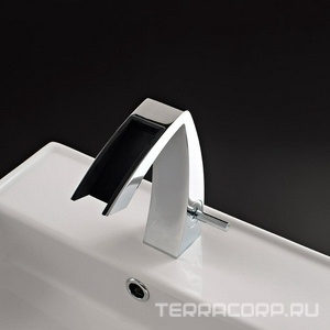 Смеситель для биде, излив "Каскад", нажимная пробка д/к в компл., (цв. хром),  Cascata KL 3M Arche 2420 CC