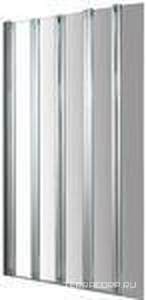 Шторка для ванны из 5-ти складных панелей, крепления справа/слева, 1050хh1500мм, (стекло прозрачное 5мм),  ZZ Ideal Standard Connect T9926EO