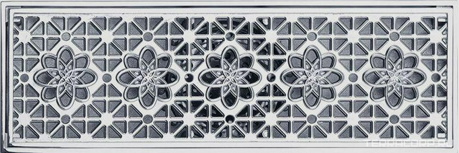 Трап сливной CANYON d40, с декоративной решеткой 100х300 мм, с мех-м обратным клапаном, хром XX Veragio Canyon VR.CAN-2057.CR