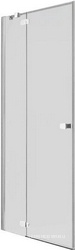 Дверь распаш.с неподв.сегментом,для монтажа с бок.панелью,970-995хh1950мм,вход 555мм, петли слева,(стекло 6мм,GL проз.,фурн.05 полир.алюм) СOMBI ZZ