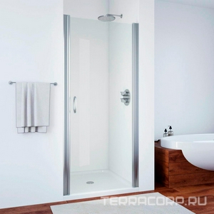 Дверь в нишу  (ручка knob), 70*190 см, универсальное, профиль гл.хром, стекло прозрачное ZZ Vegas Glass EP EP(knob) 0070 08 01