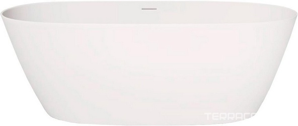 Ванна 170х80хh61cм, отдельностоящая, литой камень Gelcoat цв.белый глянцевый, интегрир.слив-перелив, крышка слива в цв.ванны, сифон в к-т, LOFO ZZ