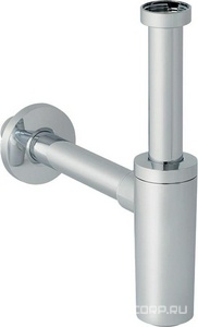 Сифон для раковины 1"1/4", фановый патрубок d32мм, (пластик цв. хром), Geberit ZZ Geberit Универсал 151.034.21.1