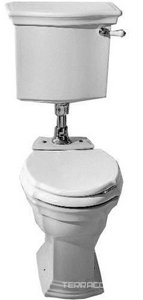 Труба соединительная для унитаза с "Средним" бачком (цв.хром), , New Etoile Devon&Devon ZZ Devon & Devon Westminster IBACZWESCR