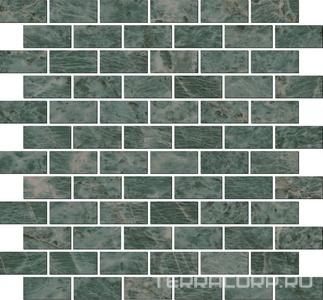 Керамическая плитка Kerama Marazzi Эвора Декор  мозаичный зеленый глянцевый 32х30 Зеленый 