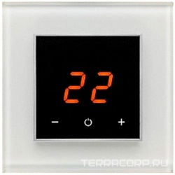 Терморегулятор сенс.AURA ORTO 9003 White Classic (черно-белый квадр.) ZZ