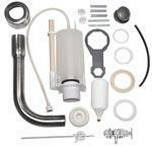 Механизм двойного смыва для "Среднего" бачка, (труба и кнопка смыва цв. хром в компл.),  ZZ TW Collection Bristol TWBR23cr