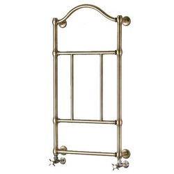 Полотенцесушитель 574хh1080х132мм, подвод воды int.510мм, (ГВС, 8 bar, 280Вт), (БЕЗ вентитей, наб трубок, адапт Carlo Poletti), (цв.брон),Exclusive ZZ