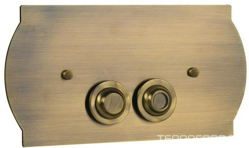 Клавиша двойного смыва , латунь, цвет бронза  ZZ Boheme Medici 931 / 651